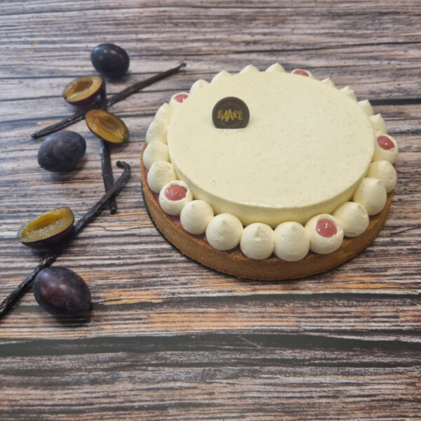 Tarte quetsche et vanille