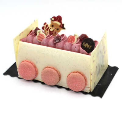BÛCHE FRUITS ROUGES ET VANILLE